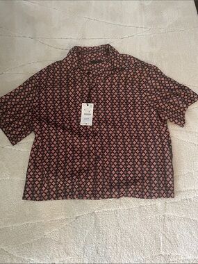 Zara men’s silky soft no wrinkle button down shirt NWT XL lightweight